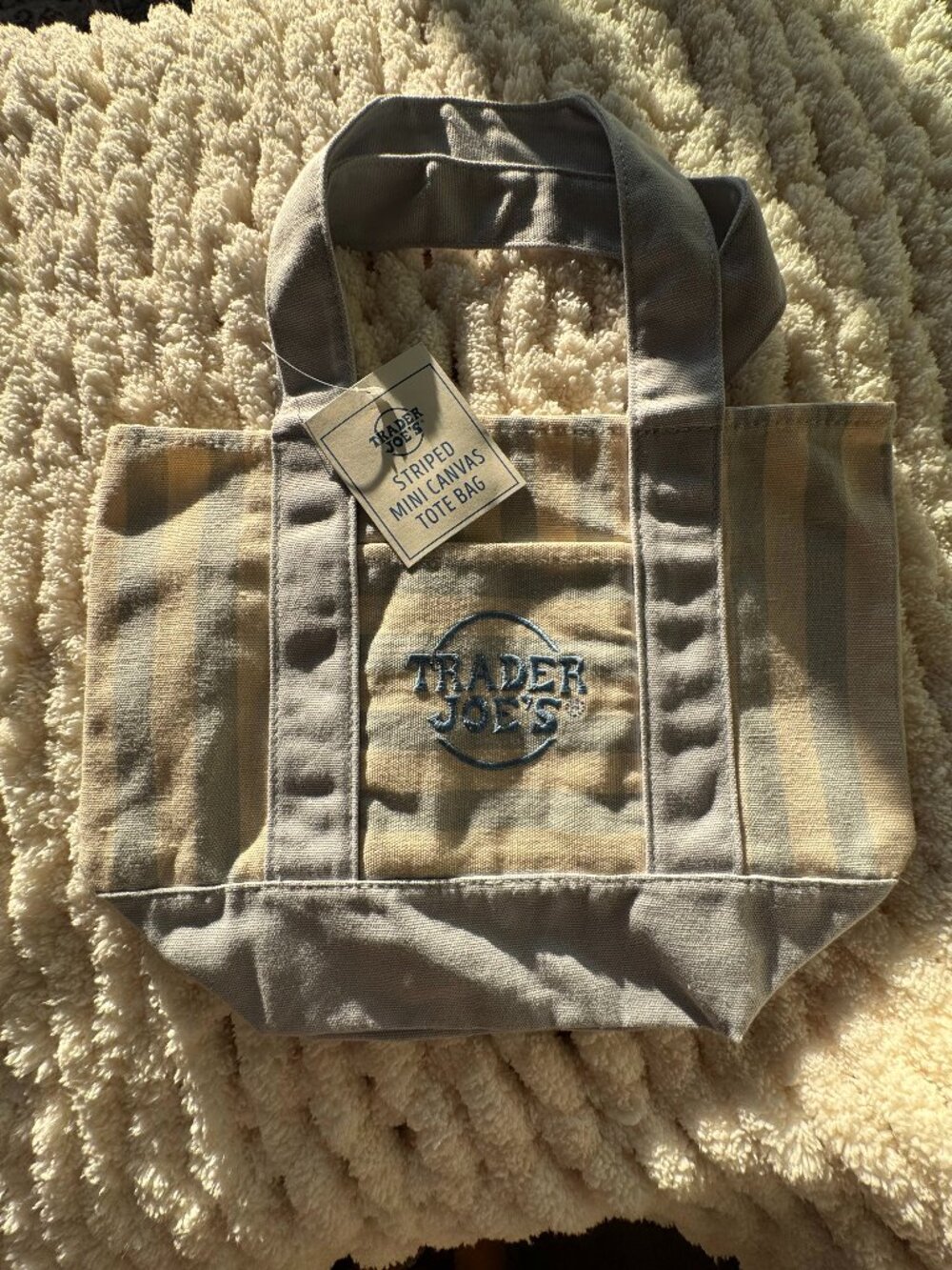 Trader Joe's Mini Canvas Tote Bag